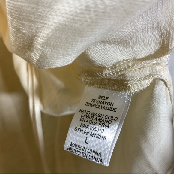 Andree by Unit embroidered floral peasant long sleeve top size L - Picture 7 of 8